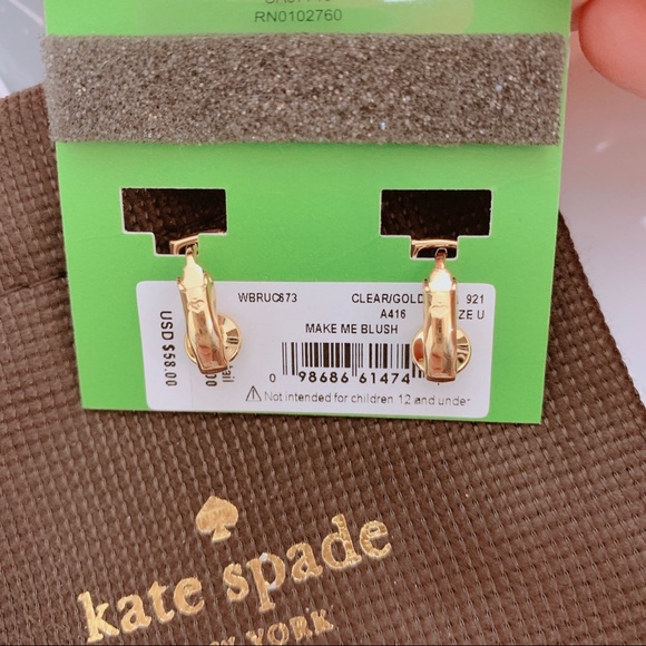 Kate Spade make me blush stud earrings - Picture 4 of 4